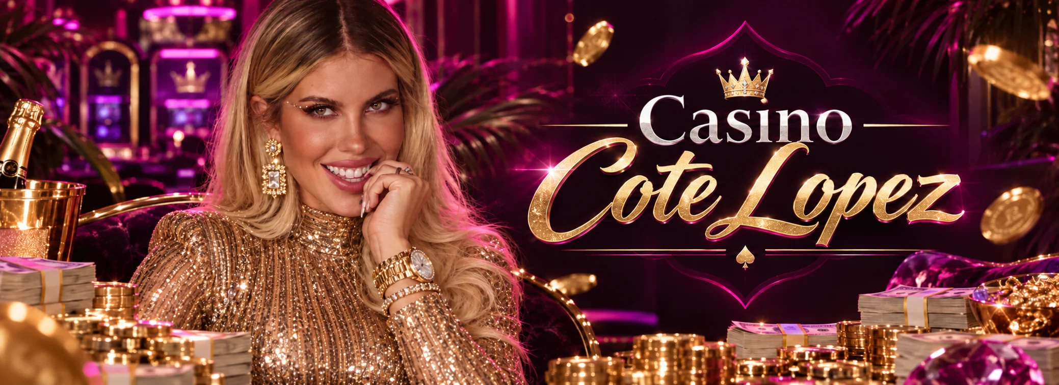 Banner de Casino Cote Lopez con el bono de bienvenida de $500.000 CLP